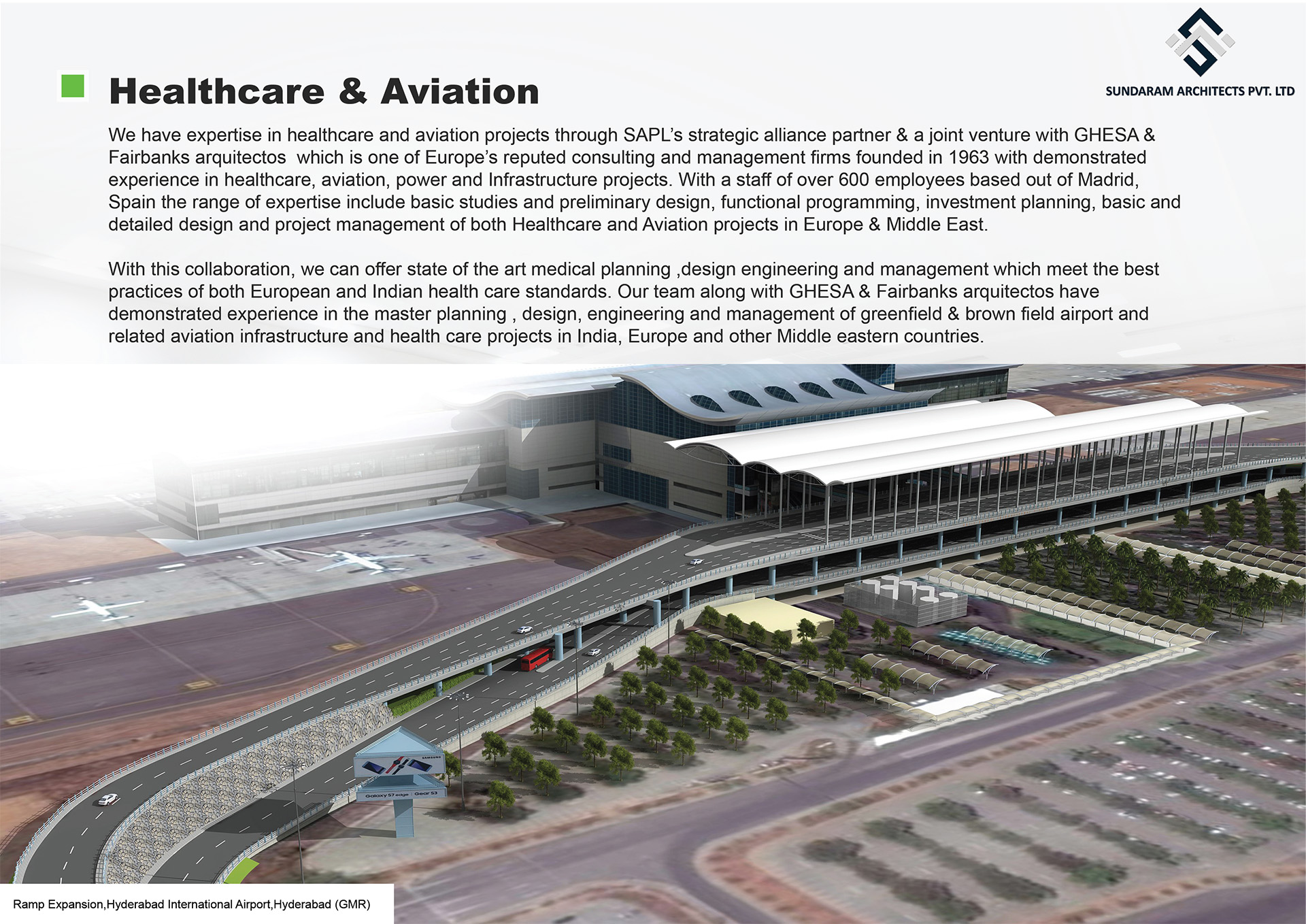 Ramp Expansion, Hyderabad International Airport, Hyderabad - Healthcare& Aviation Design - Technological Edge Architects & Designs