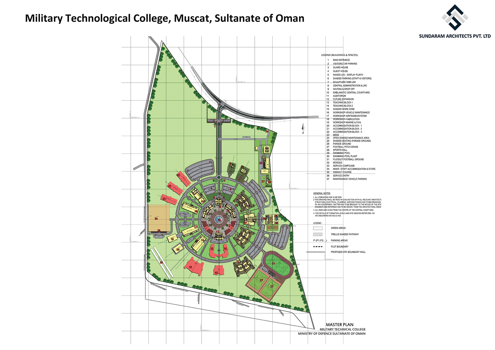 Military Technological College, Muscat, Sultanate of Oman - Master Planning & Infrastructure Design - Smart and Sustainable Urban Design